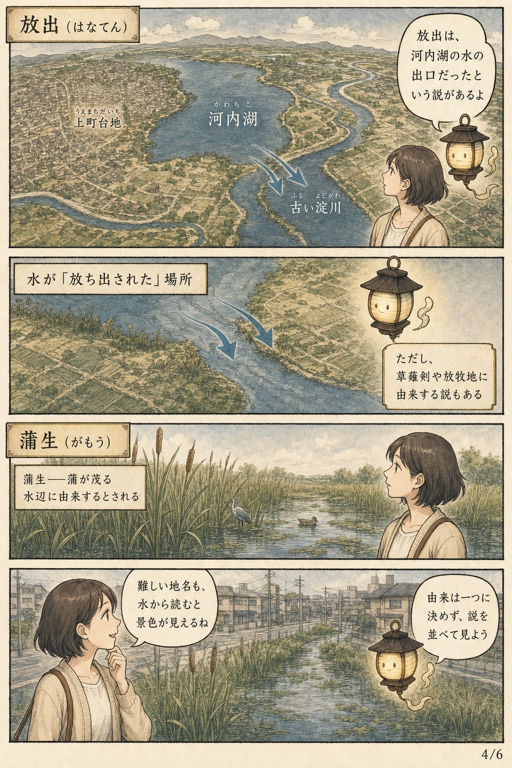 地名の由来が怖い、は本当か。大阪の実例で確かめる まんが解説 4ページ目