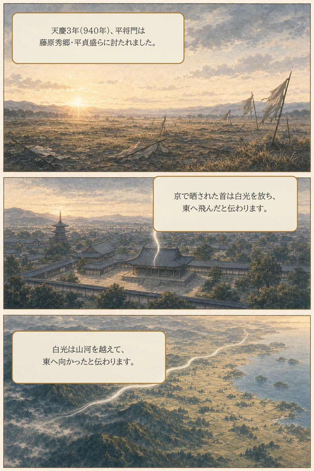 首塚は、なぜ大手町に残っているのか — 平将門の首塚 まんが解説 2ページ目
