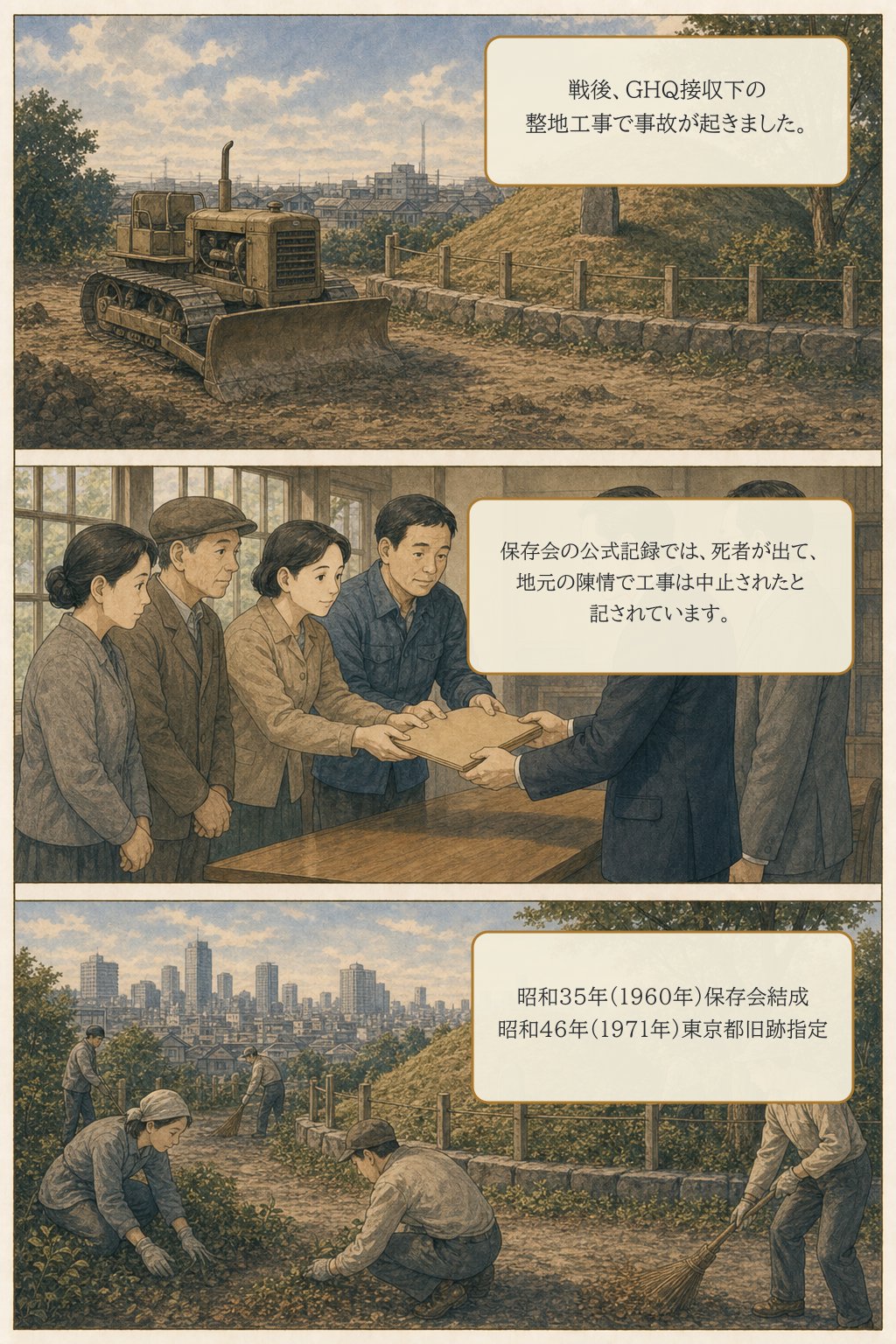 首塚は、なぜ大手町に残っているのか — 平将門の首塚 まんが解説 6ページ目
