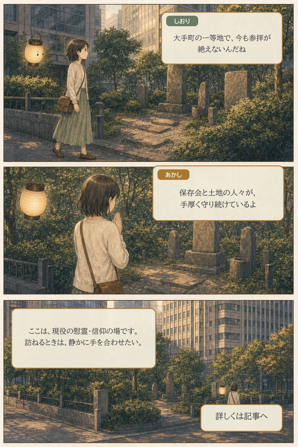 首塚は、なぜ大手町に残っているのか — 平将門の首塚 まんが解説 7ページ目