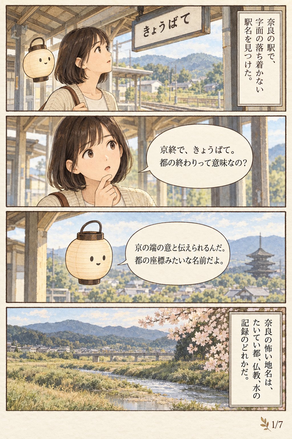 奈良の怖い地名の由来 — 京終・蛇穴・地獄谷は何の記録か まんが解説 1ページ目