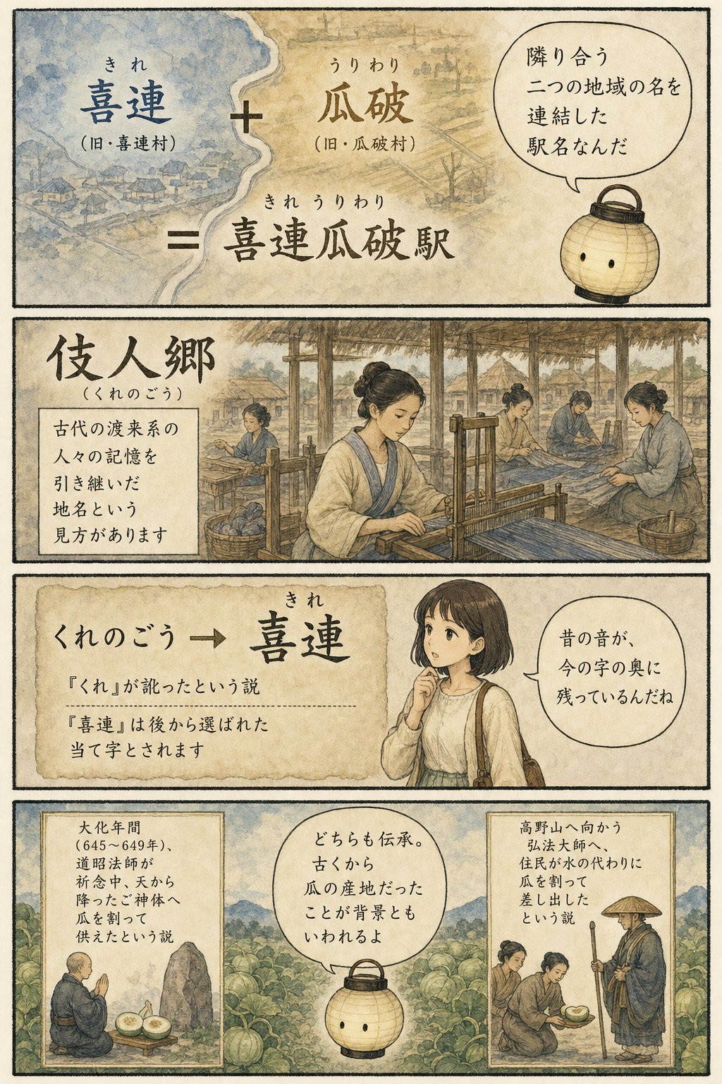 大阪の難読地名の由来 — 喜連瓜破・放出・杭全は何の痕跡か まんが解説 2ページ目