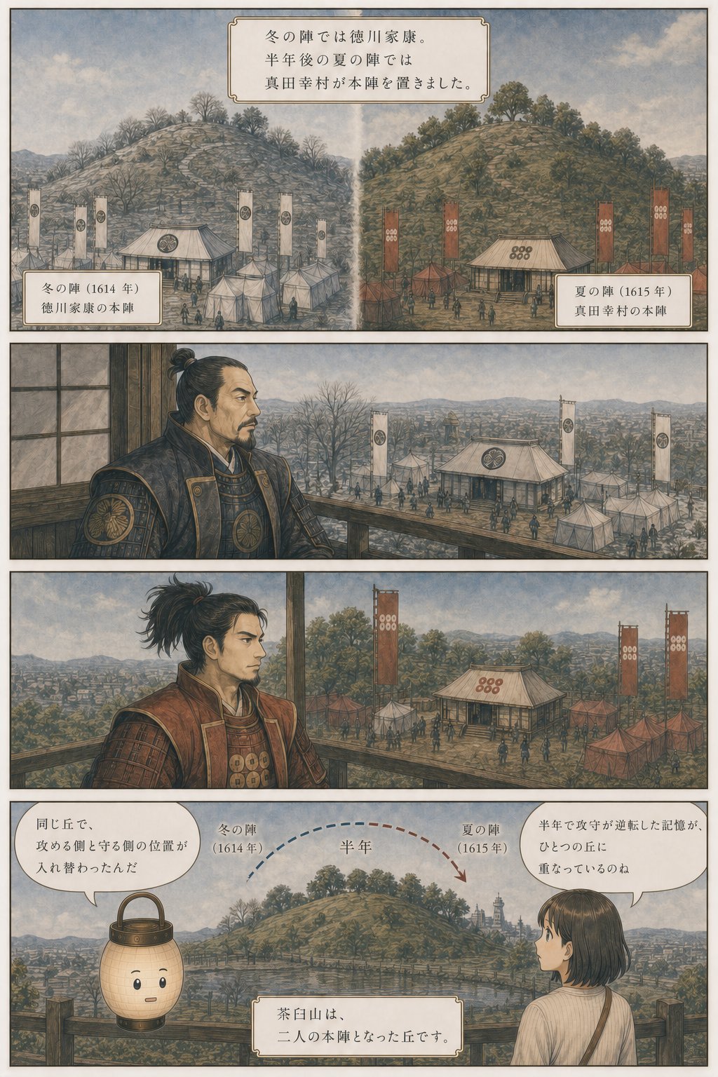 大坂の陣の痕跡を歩く — 真田丸・抜け穴・茶臼山はいまどこに まんが解説 5ページ目