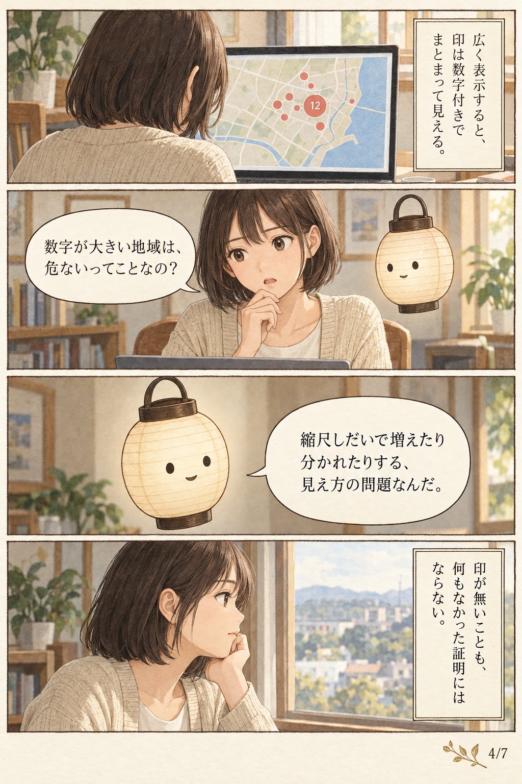 大島てるをスマホで見る方法|炎マークの読み方と確認するときの注意点 まんが解説 4ページ目