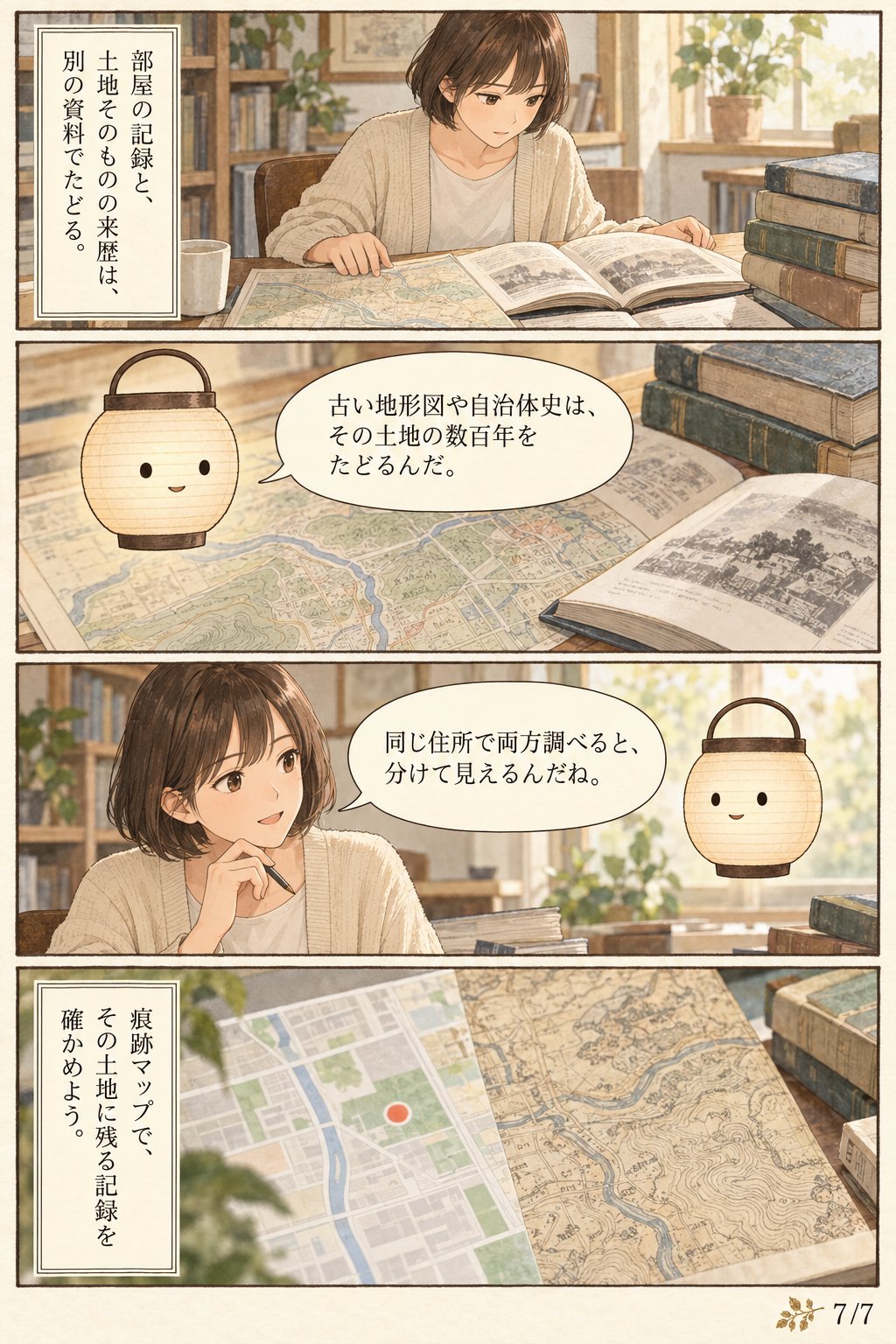 大島てるをスマホで見る方法|炎マークの読み方と確認するときの注意点 まんが解説 7ページ目