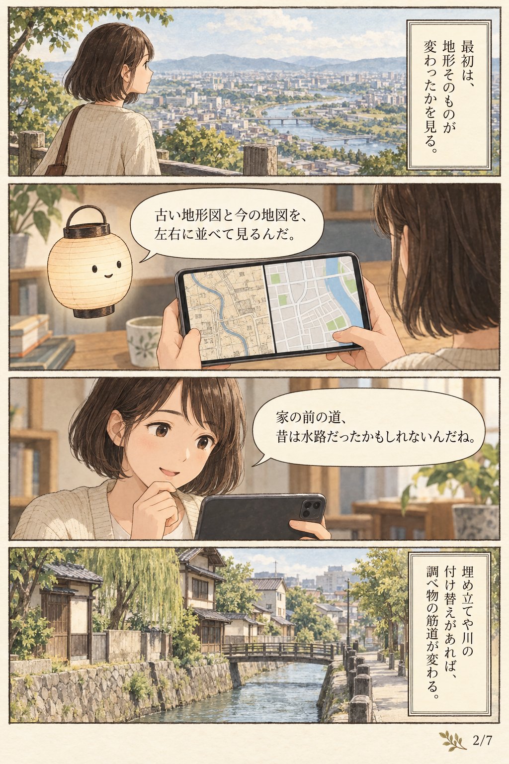 土地に昔何があったか調べる方法 — 無料の地図と資料で住所から過去をたどる まんが解説 2ページ目