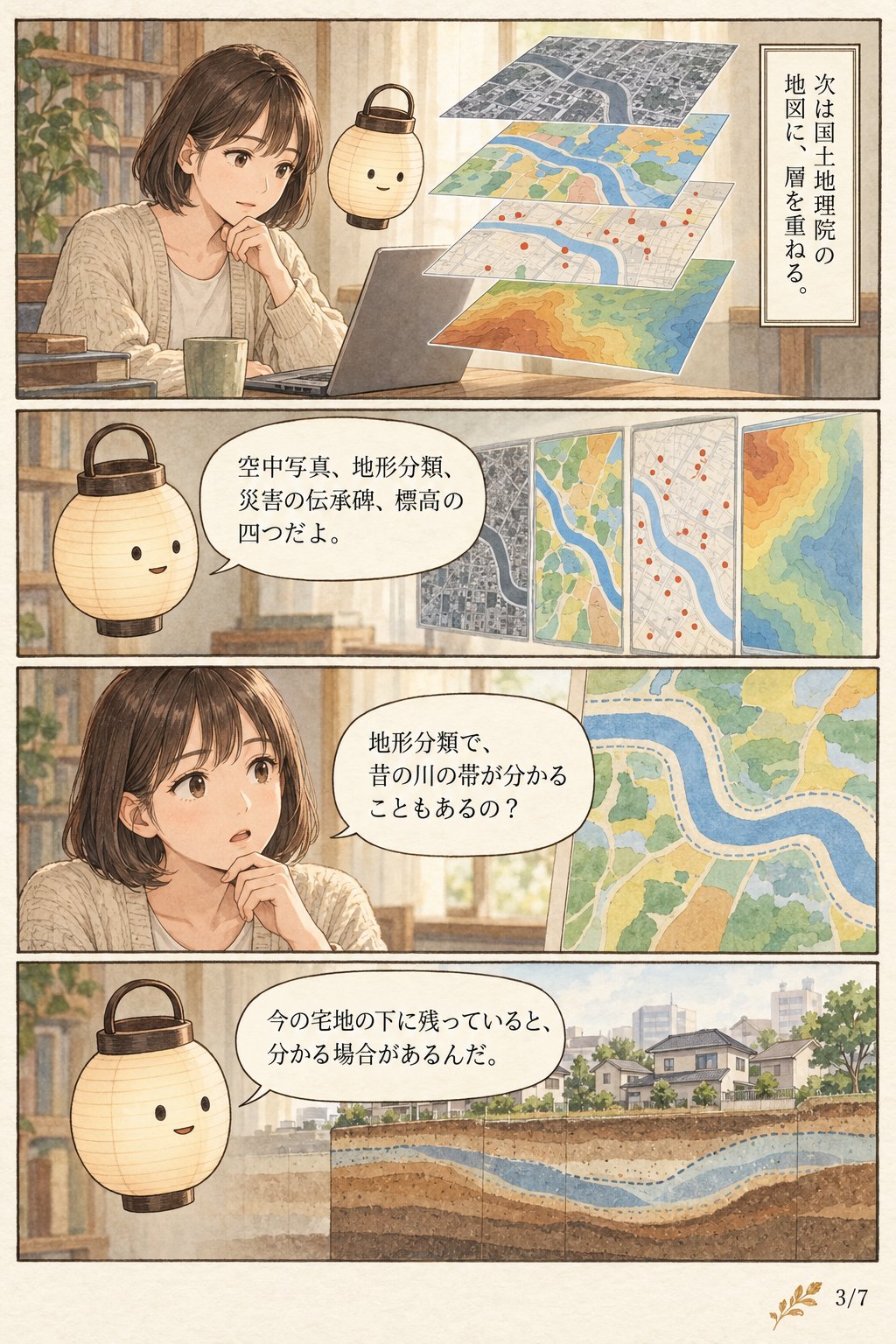 土地に昔何があったか調べる方法 — 無料の地図と資料で住所から過去をたどる まんが解説 3ページ目