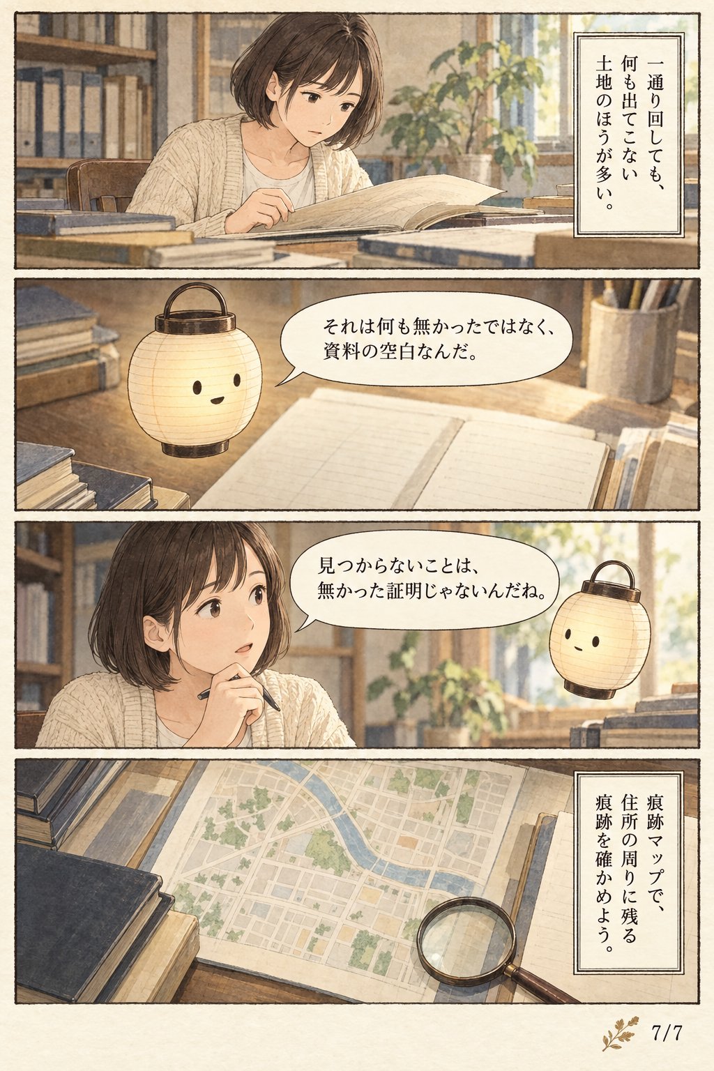 土地に昔何があったか調べる方法 — 無料の地図と資料で住所から過去をたどる まんが解説 7ページ目