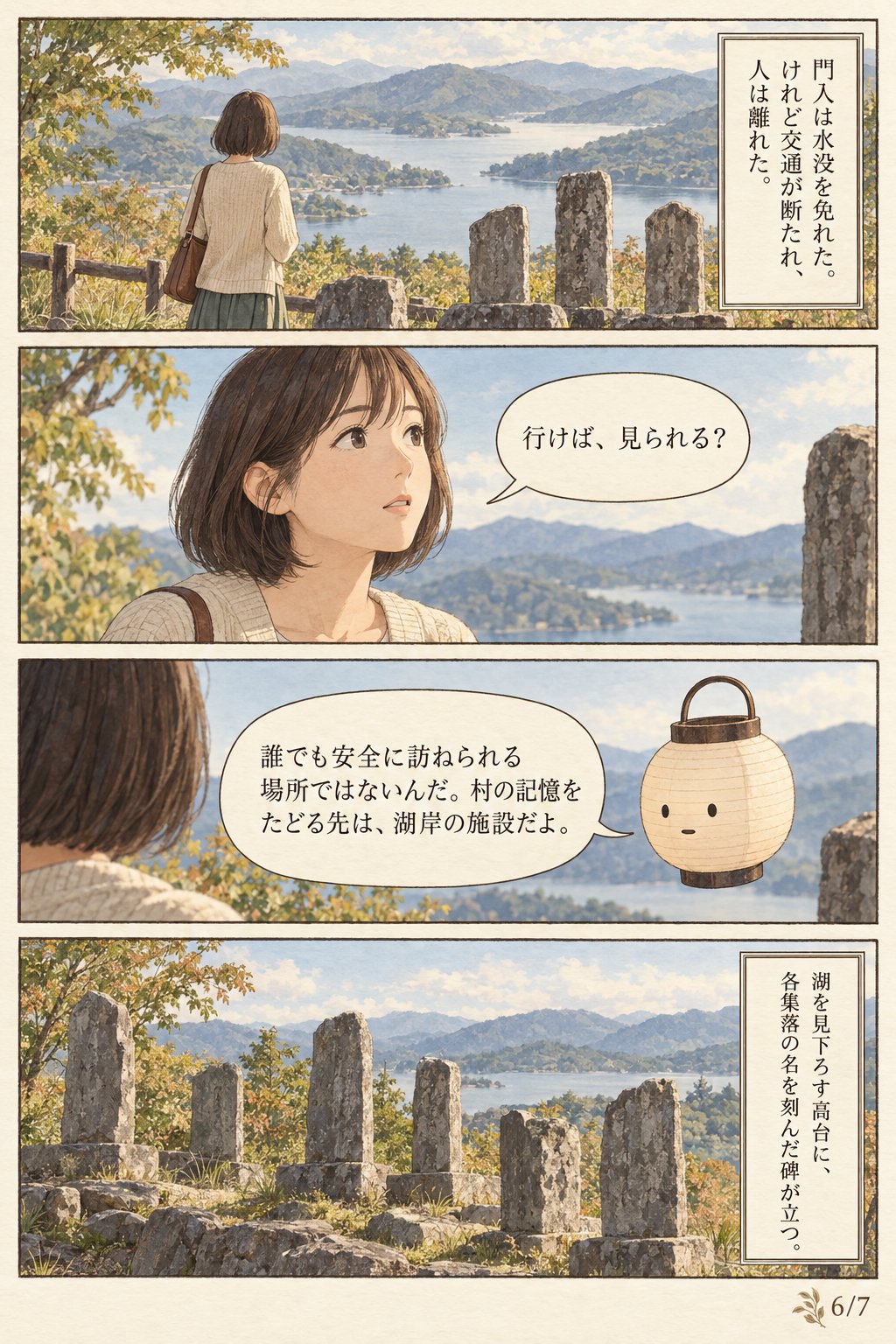 徳山ダムで離村した徳山村はいま — 湖底に残る7集落の跡と門入 まんが解説 6ページ目