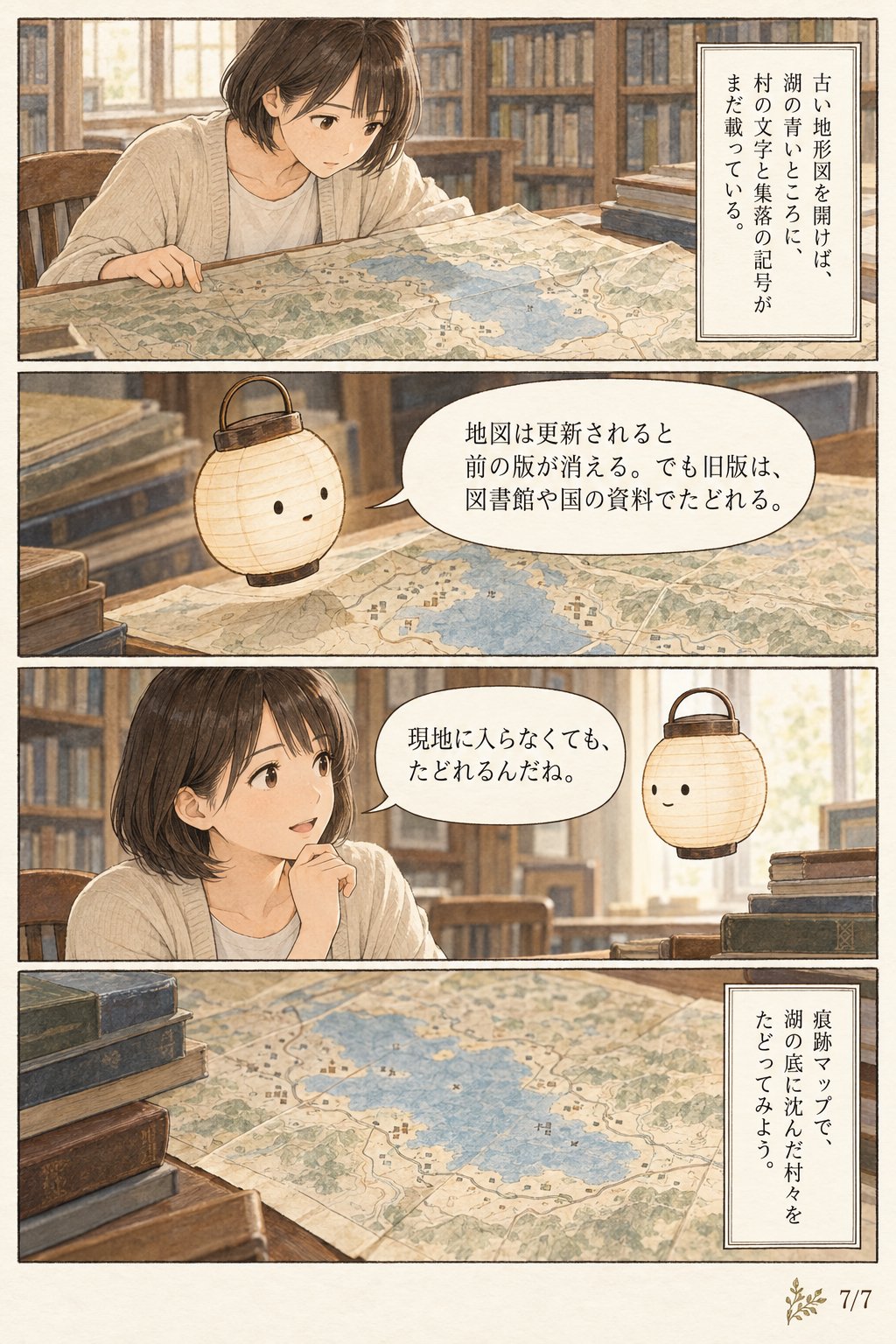 徳山ダムで離村した徳山村はいま — 湖底に残る7集落の跡と門入 まんが解説 7ページ目